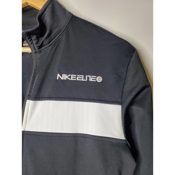 Nike Elite Zip Front Warm Up Jacket Black Sz Small - Picture 2 of 8